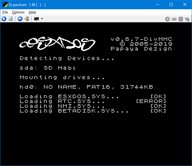 DivMMC booting